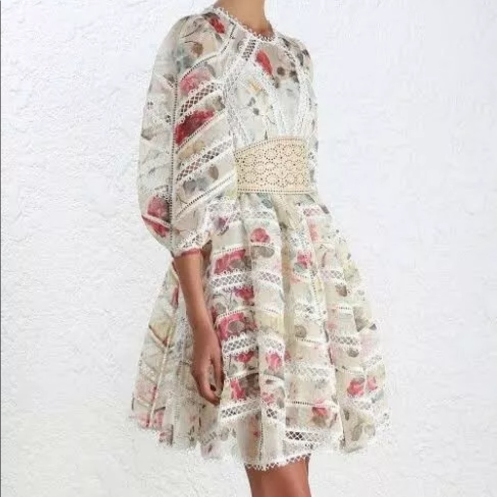 New Zimmermann mischief  silk organza dress
